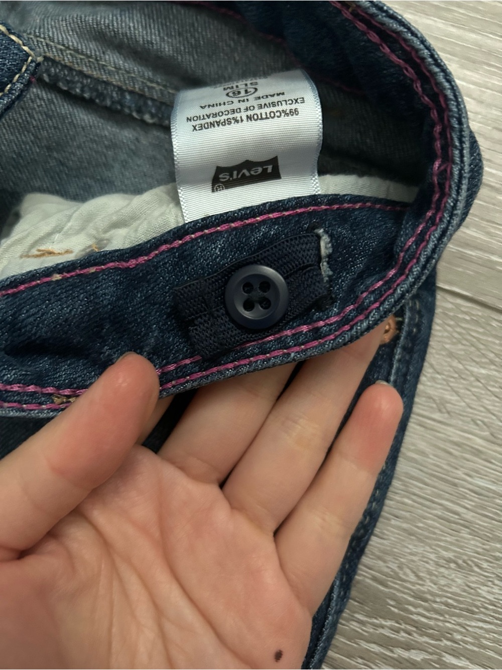 Levi's Dark Blue Skinny Flare Jeans - Picture 6 of 11